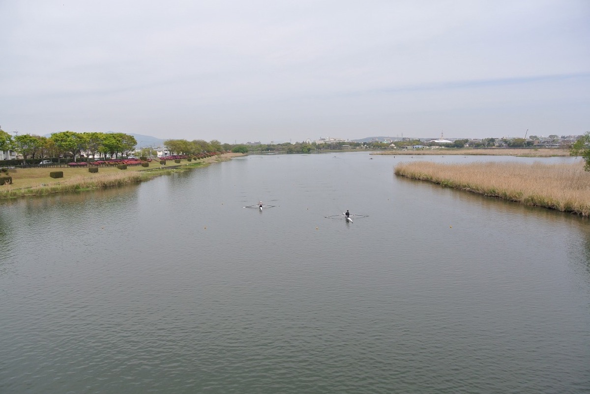 下江津湖橋から見た下江津湖