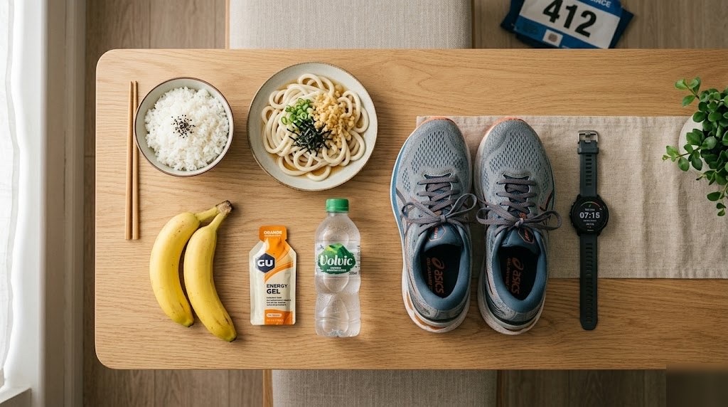 コンディショニングの裏技｜マラソン前の食事と道具